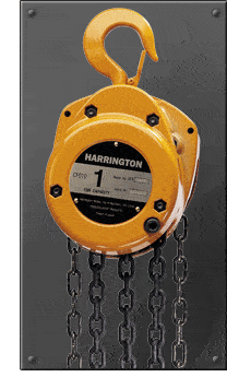 Example Hand-Chain Hook-Mounted Hoist | Wallace Cranes 